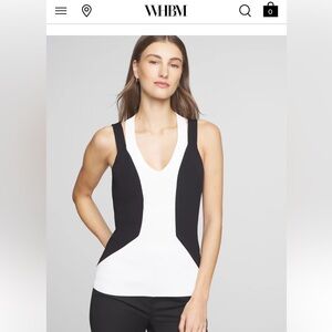 NWT White House Black Market Cutout Sweater Sleeveless Top - size M
